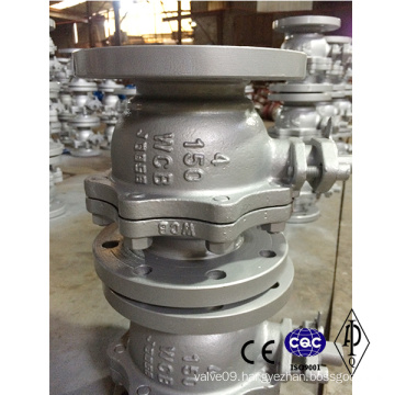 API6d 150lb 4" 2PC Wcb Lever Ball Valve